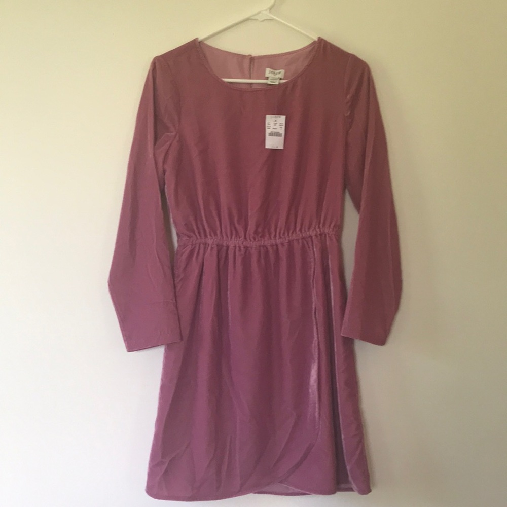 NWT Jcrew velvet dress